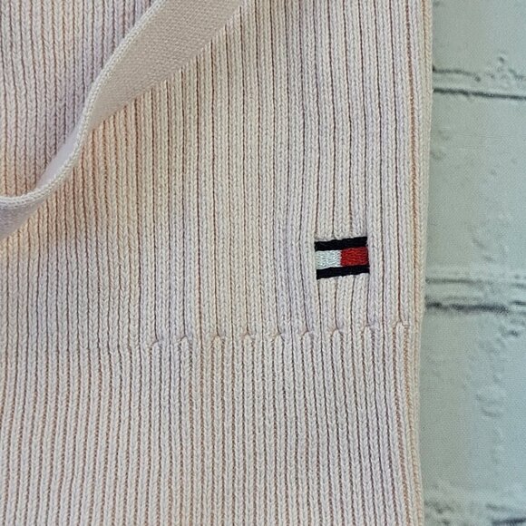 Tommy Hilfiger Woman’s Light pink wrap short sleeve knit top size S - Picture 10 of 11